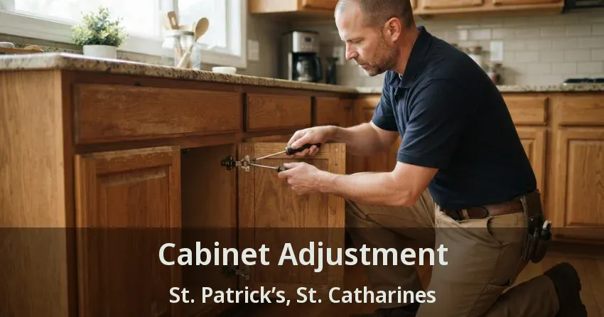 Cabinet Adjustment St. Patrick’s, St. Catharines - ON