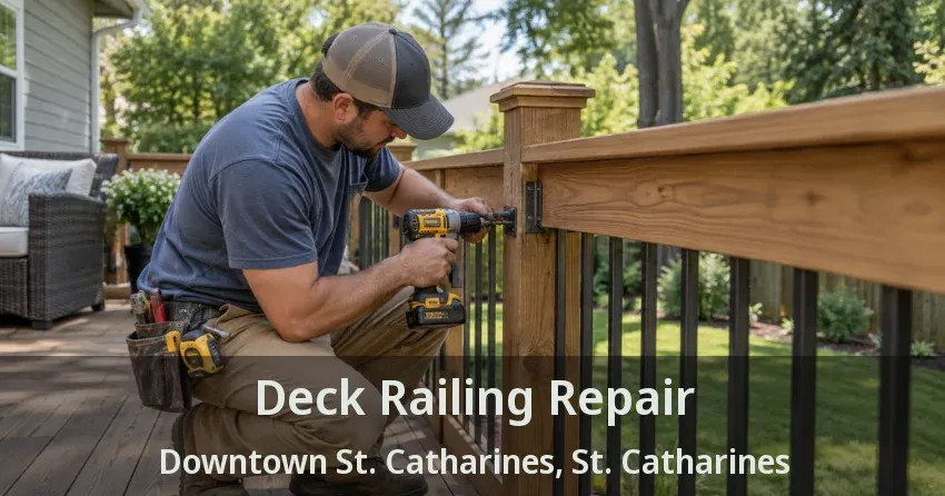 Deck Railing Repair Downtown St. Catharines, St. Catharines - ON