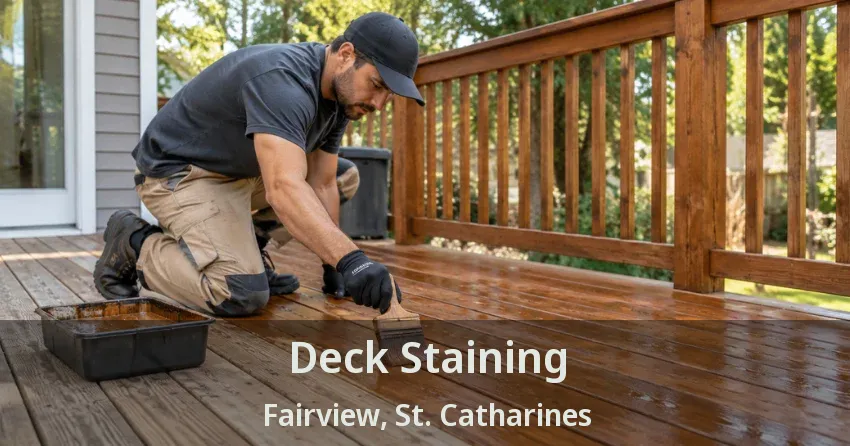 Deck Staining Fairview, St. Catharines - ON