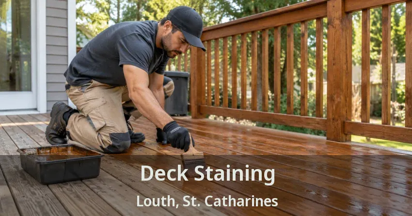 Deck Staining Louth, St. Catharines - ON