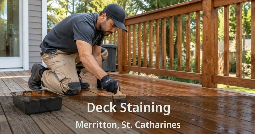 Deck Staining Merritton, St. Catharines - ON