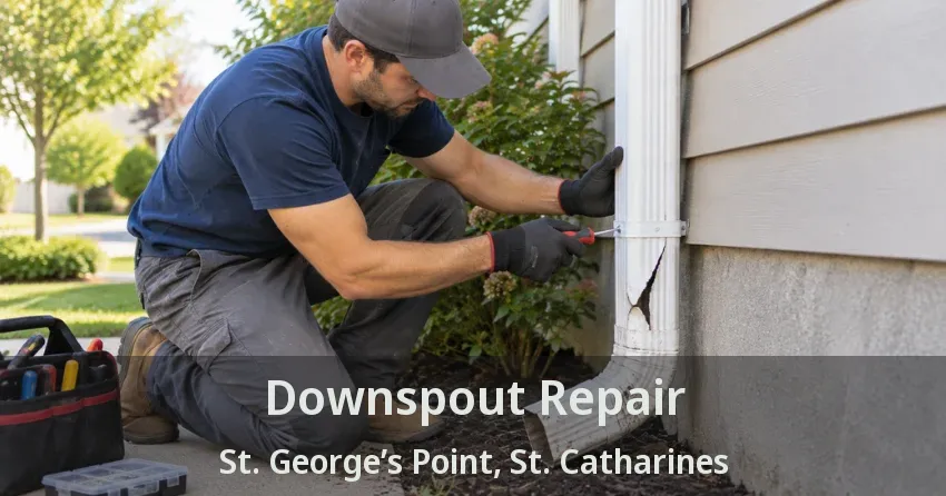 Downspout Repair St. George’s Point, St. Catharines - ON