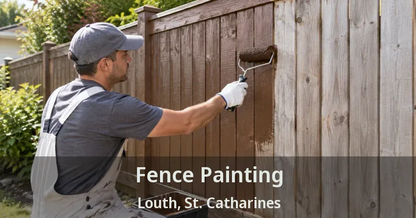 Fence Painting Louth, St. Catharines - ON