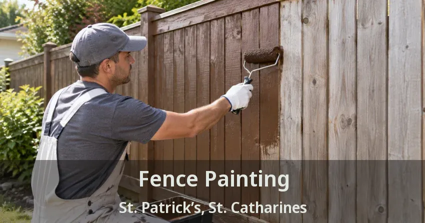 Fence Painting St. Patrick’s, St. Catharines - ON