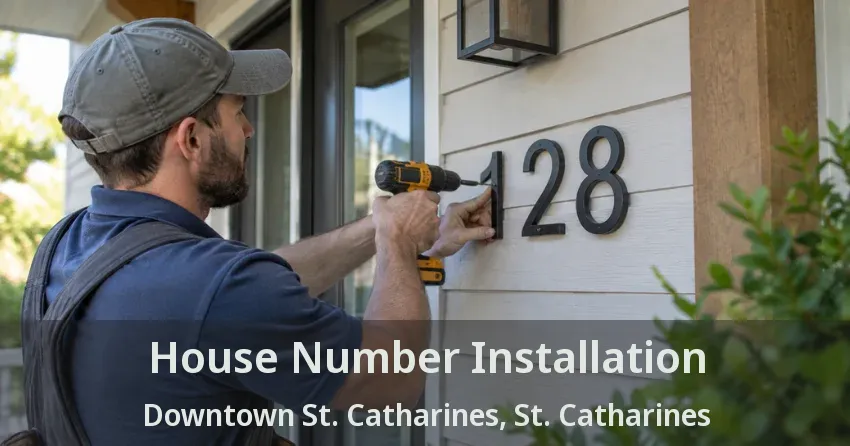 House Number Installation Downtown St. Catharines, St. Catharines - ON