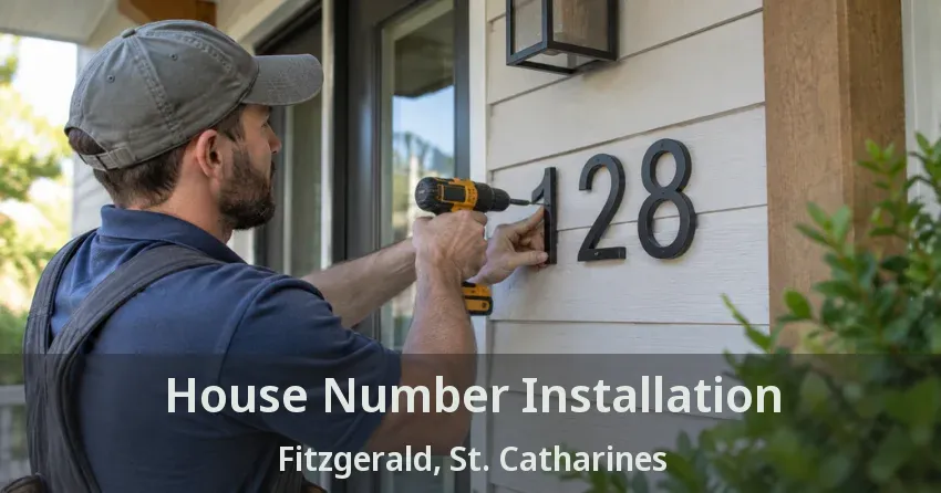 House Number Installation Fitzgerald, St. Catharines - ON