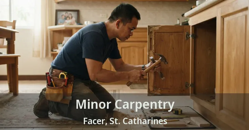 Minor Carpentry Facer, St. Catharines - ON