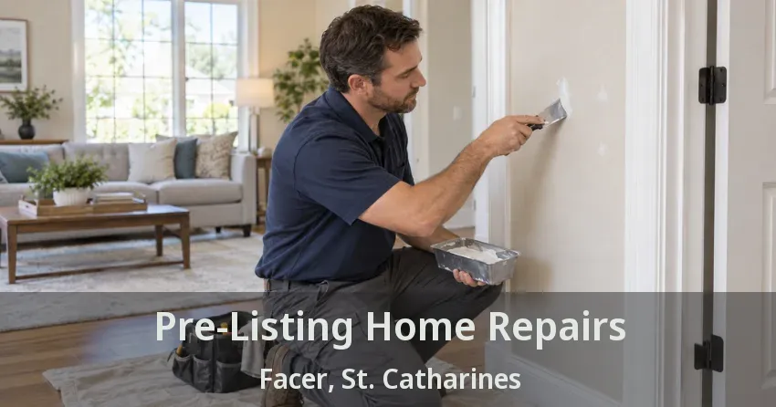 Pre-Listing Home Repairs Facer, St. Catharines - ON