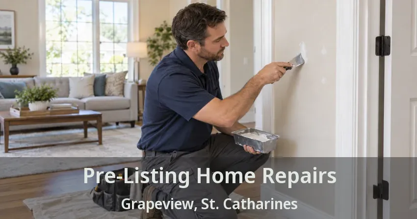 Pre-Listing Home Repairs Grapeview, St. Catharines - ON