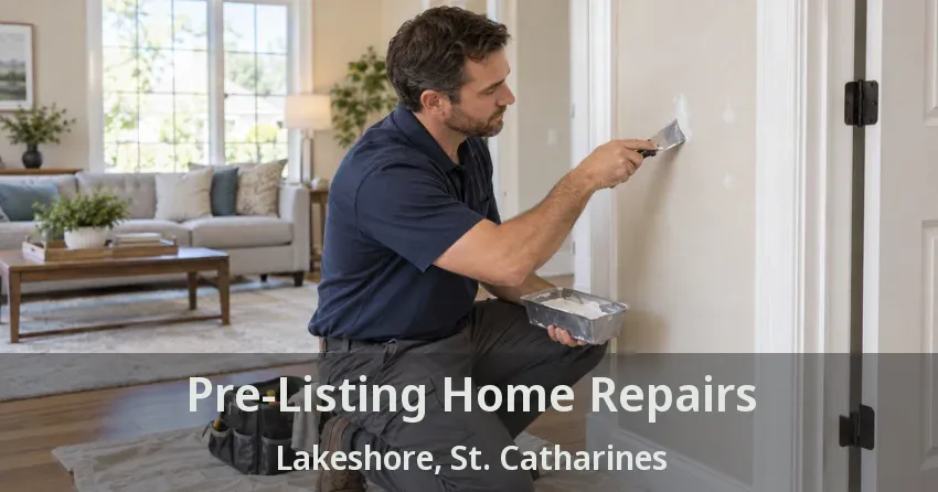 Pre-Listing Home Repairs Lakeshore, St. Catharines - ON