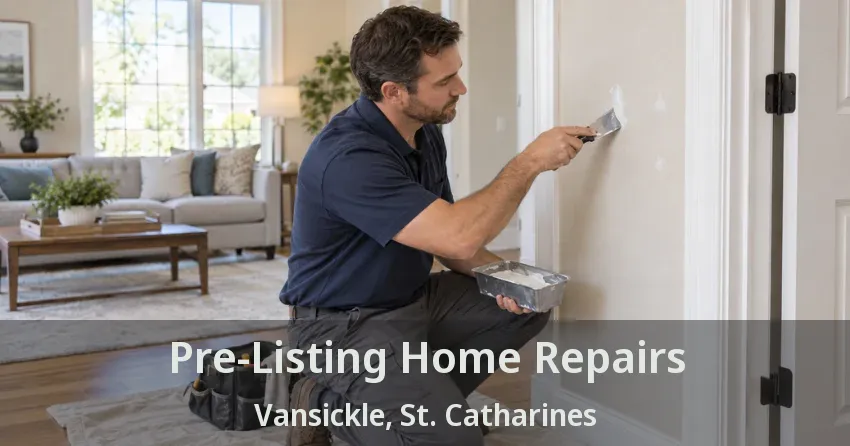 Pre-Listing Home Repairs Vansickle, St. Catharines - ON