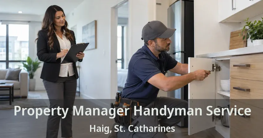 Property Manager Handyman Service Haig, St. Catharines - ON