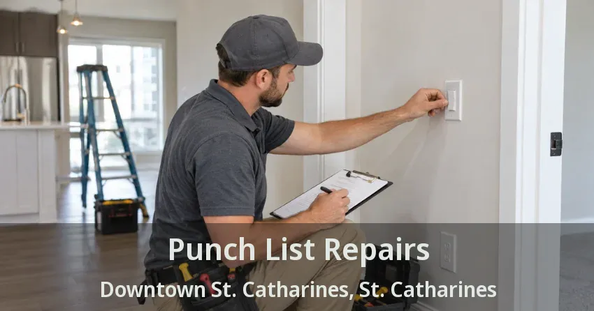 Punch List Repairs Downtown St. Catharines, St. Catharines - ON