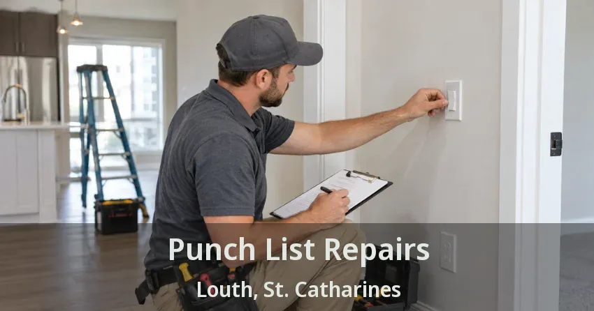 Punch List Repairs Louth, St. Catharines - ON