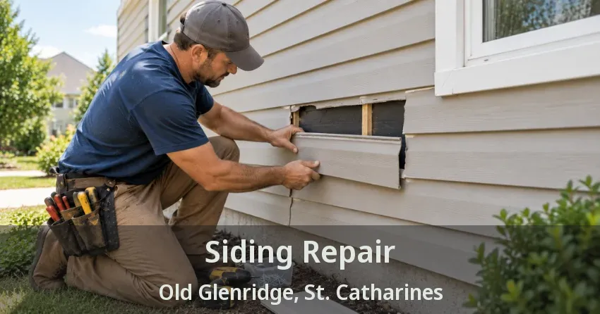 Siding Repair Old Glenridge, St. Catharines - ON
