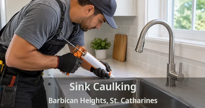 Sink Caulking Barbican Heights, St. Catharines - ON