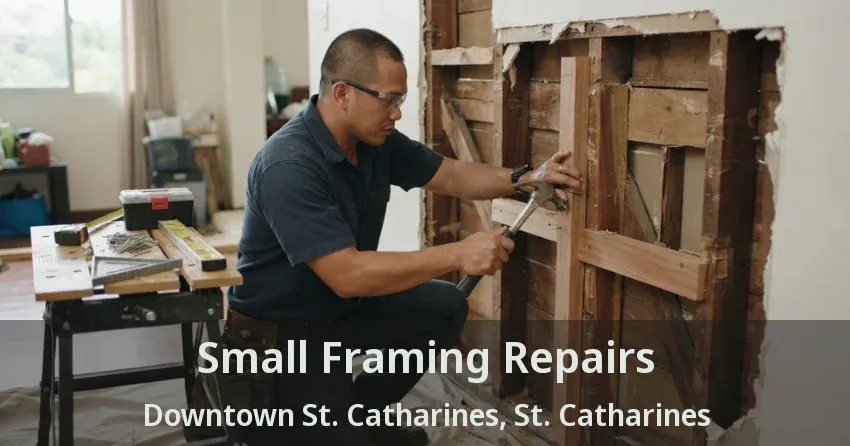 Small Framing Repairs Downtown St. Catharines, St. Catharines - ON