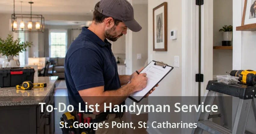 To-Do List Handyman Service St. George’s Point, St. Catharines - ON