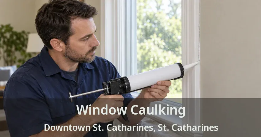 Window Caulking Downtown St. Catharines, St. Catharines - ON