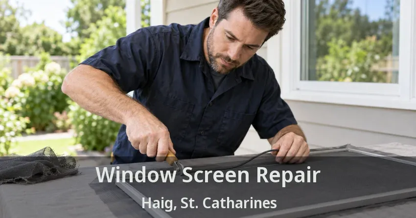 Window Screen Repair Haig, St. Catharines - ON