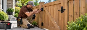 Gate Hinge Repair North End, St. Catharines